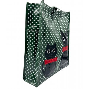 SHOPPING BAG ΓΑΤΑ 01-9000 ΠΡΑΣΙΝΗ Τσάντες