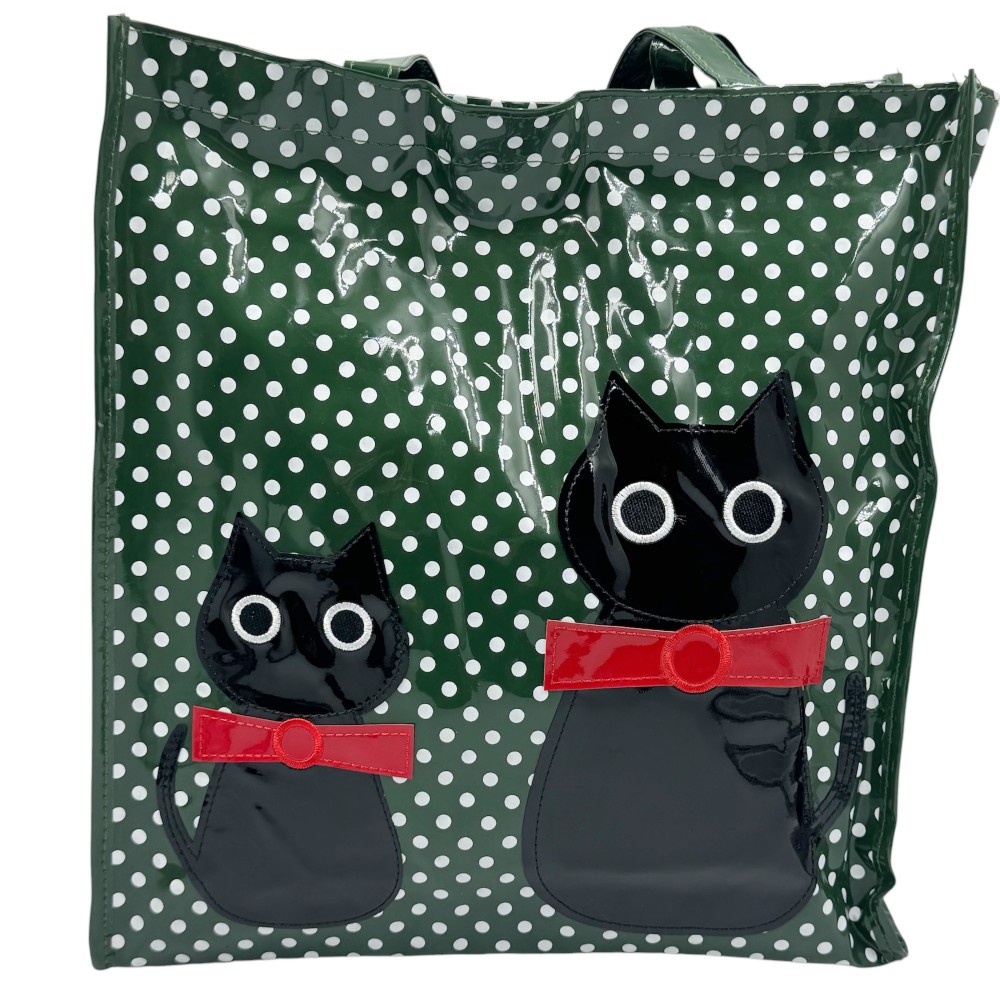 SHOPPING BAG ΓΑΤΑ 01-9000 ΠΡΑΣΙΝΗ Τσάντες