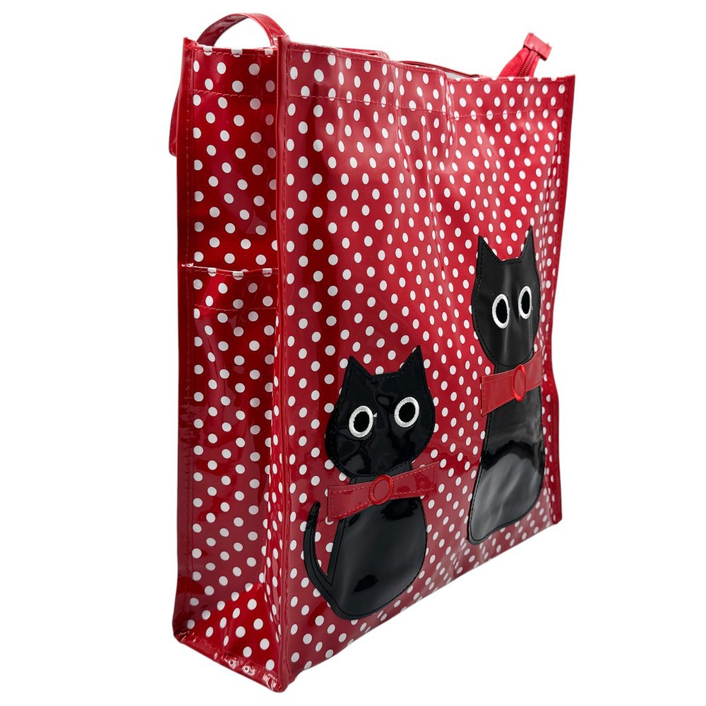 SHOPPING BAG ΓΑΤΑ 01-9000 ΚΟΚΚΙΝΗ Bags