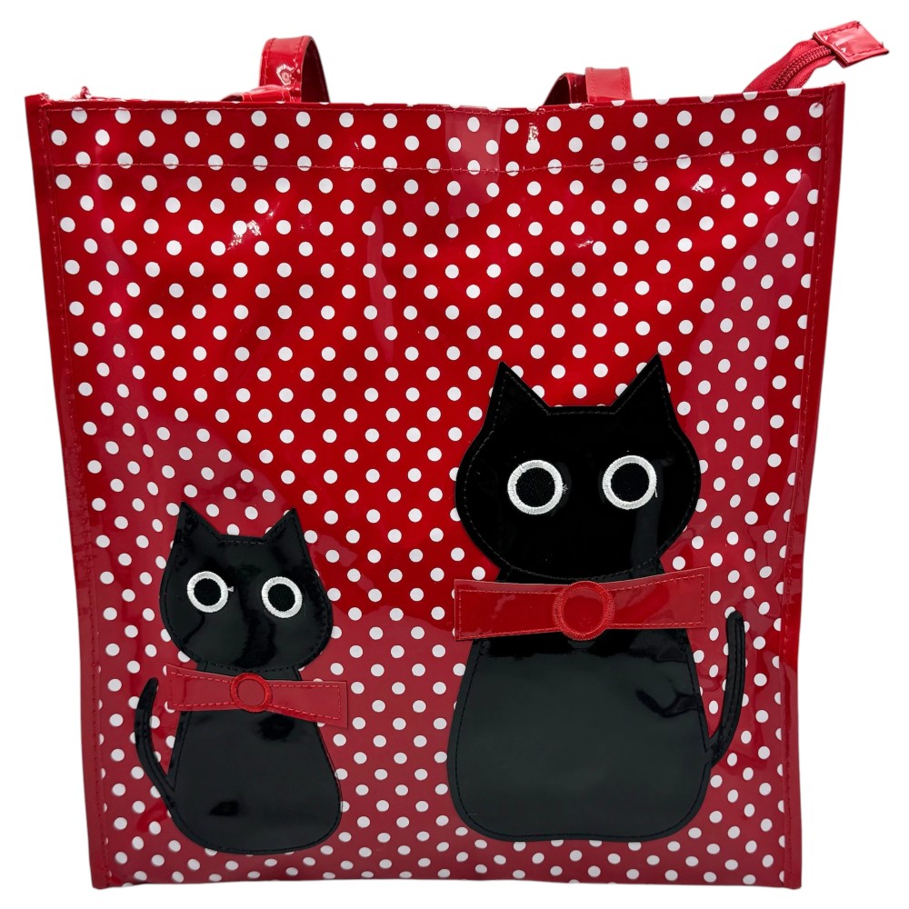 SHOPPING BAG ΓΑΤΑ 01-9000 ΚΟΚΚΙΝΗ Bags