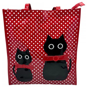 SHOPPING BAG ΓΑΤΑ 01-9000 ΚΟΚΚΙΝΗ Bags