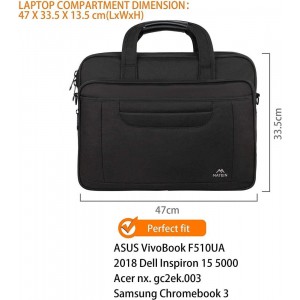 Matein 1172 Professional 17” Black Briefcase Bags