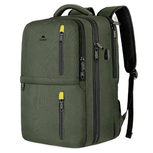 Matein 1197 Backpack Σακίδιο Πλάτης 17,3'' Χακί