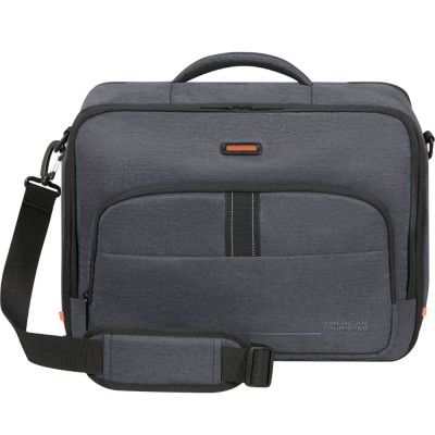 American Tourister 160122-8412 At Work 3-Way Boarding Bag 15.6" Επαγγελματική-Ταξιδιωτική Τσάντα Γκρι(Grey Melange)