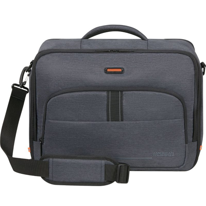 American Tourister 160122-8412 At Work 3-Way Boarding Bag 15.6" Επαγγελματική-Ταξιδιωτική Τσάντα Γκρι(Grey Melange) American tourister