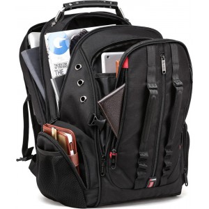 Bange Backpack Σακίδιο Πλάτης 17.3" Heavy Duty 1901 Μαύρο Τσάντες