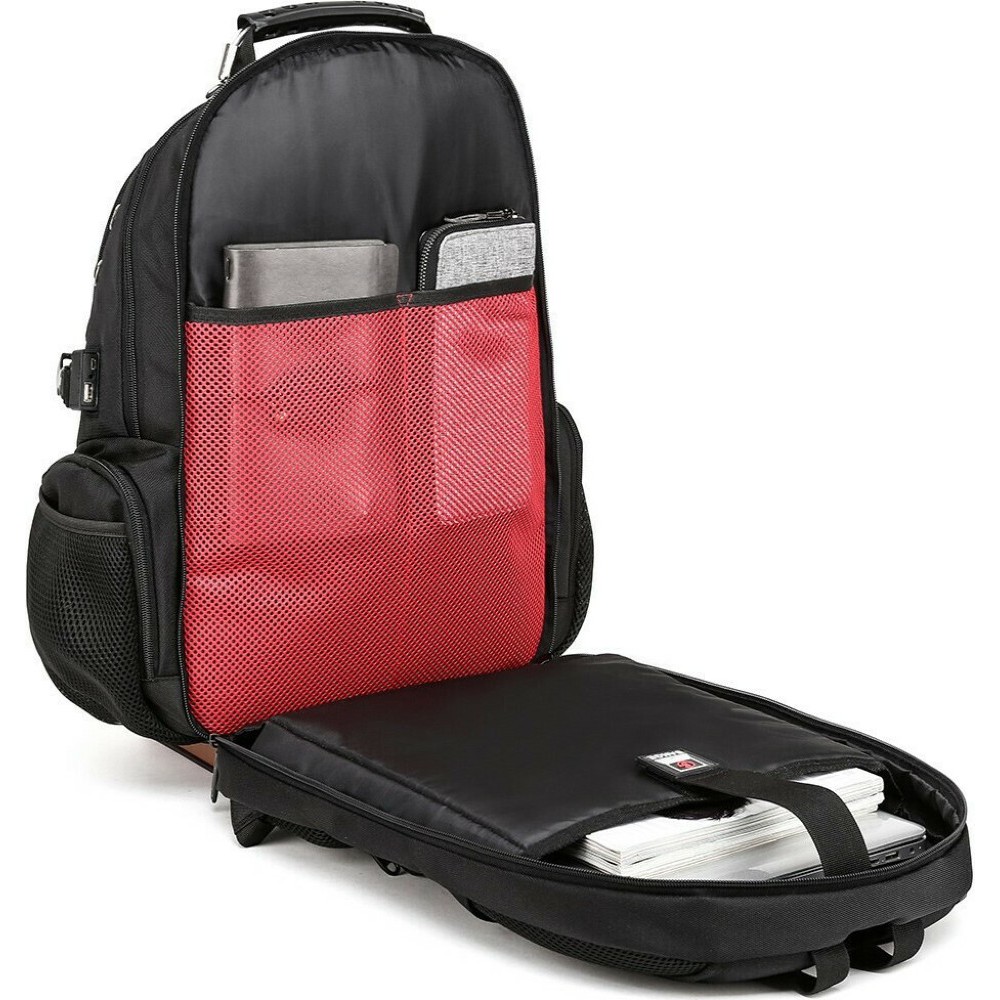 Bange Backpack Σακίδιο Πλάτης 17.3" Heavy Duty 1901 Μαύρο Τσάντες