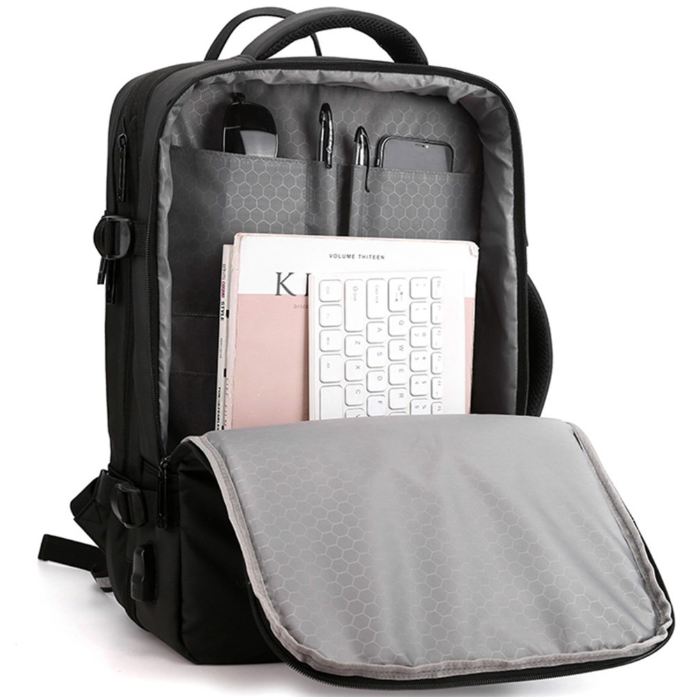 Forecast 1904 Τσάντα Πλάτης Backpack 15.6" Μαύρη Τσάντες