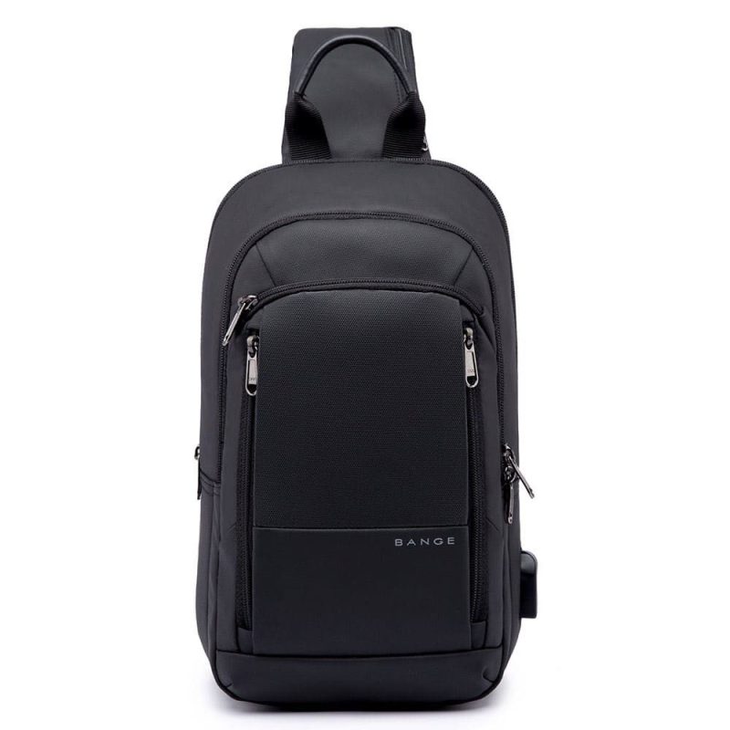 Bange Cross Bodybag/Ανδρική Τσάντα Στήθους 1911 Μαύρη Bange