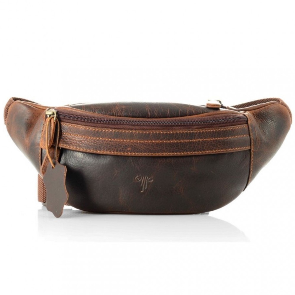 KION 2179 KARA ΔΕΡΜΑΤΙΝΟ ΤΣΑΝΤΑΚΙ ΜΕΣΗΣ ΤΑΜΠΑ