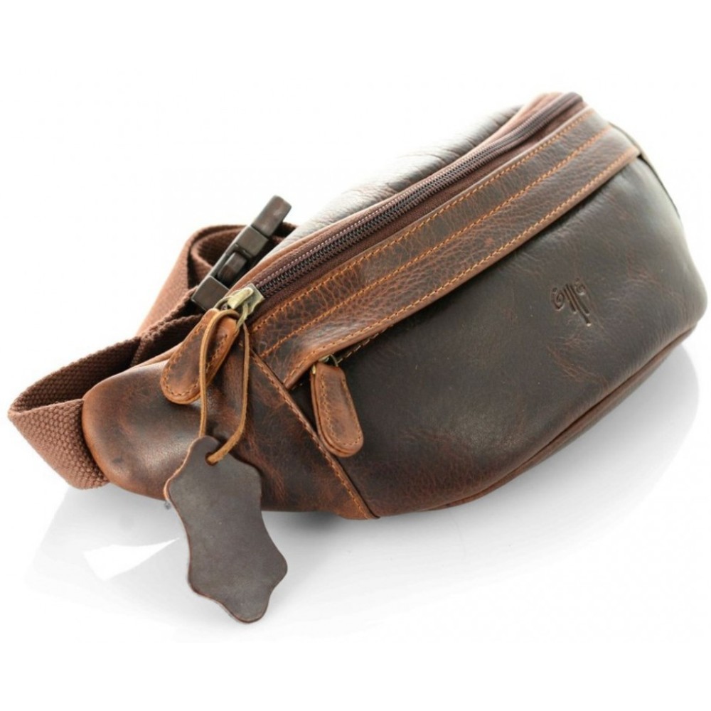 KION 2179 KARA ΔΕΡΜΑΤΙΝΟ ΤΣΑΝΤΑΚΙ ΜΕΣΗΣ ΤΑΜΠΑ