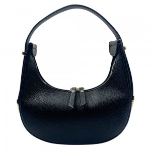 DOMUS 25261 Γυναικεία Τσάντα Δέρμα Ιταλίας Μαύρη Τσάντες