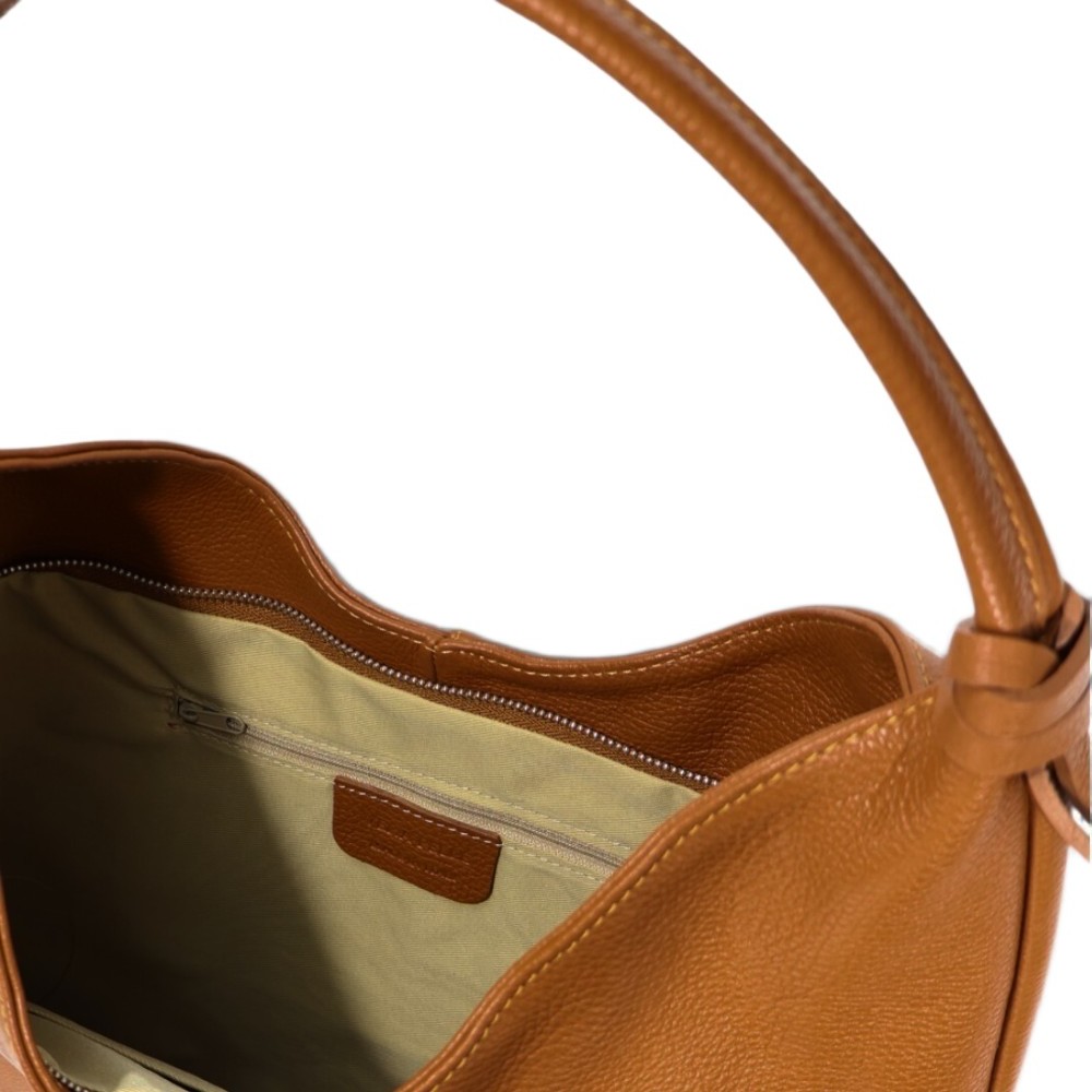 DOMUS 25267 Γυναικεία Τσάντα Ώμου Δέρμα Ιταλίας Ταμπά Τσάντες