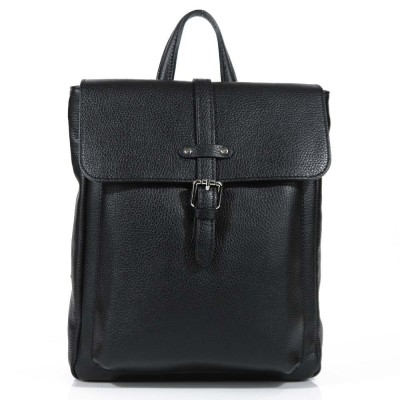 DOMUS 25268 Women's Leather Backpack Black