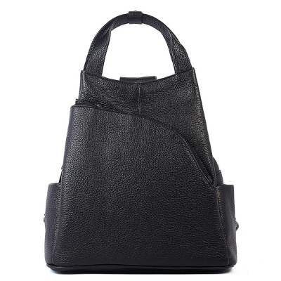 DOMUS 25269 Women's Leather Backpack Black