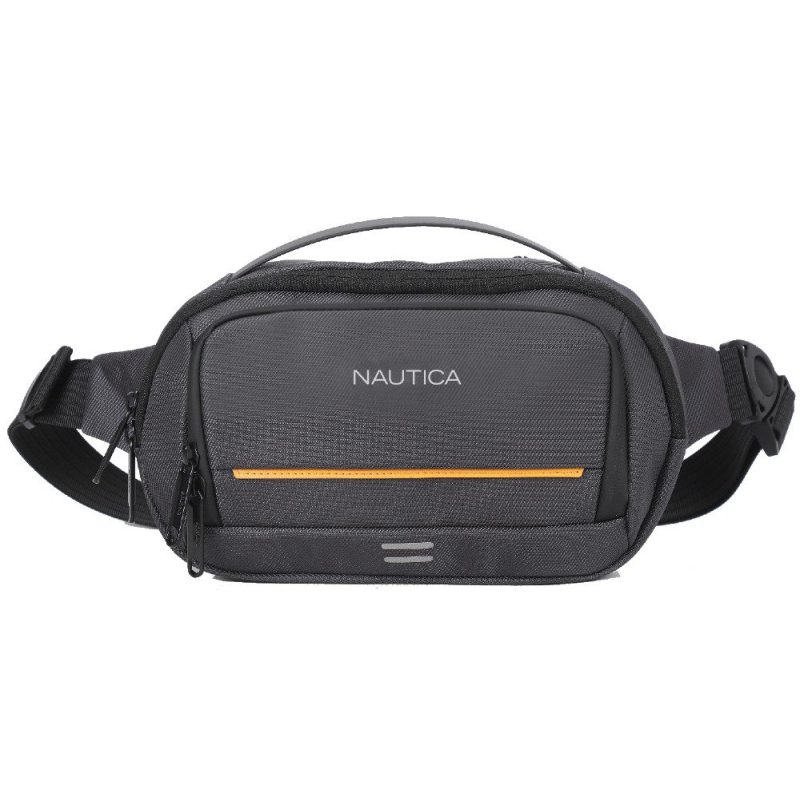 Nautica 2732 Τσάντα Μέσης Cross bodybag POLY 2.5lt Ανθρακί NAUTICA