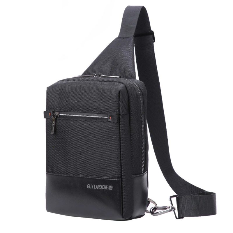 Guy Laroche 2756 Cross Bodybag/Ανδρική Τσάντα Στήθους Μαύρη Guy-laroche