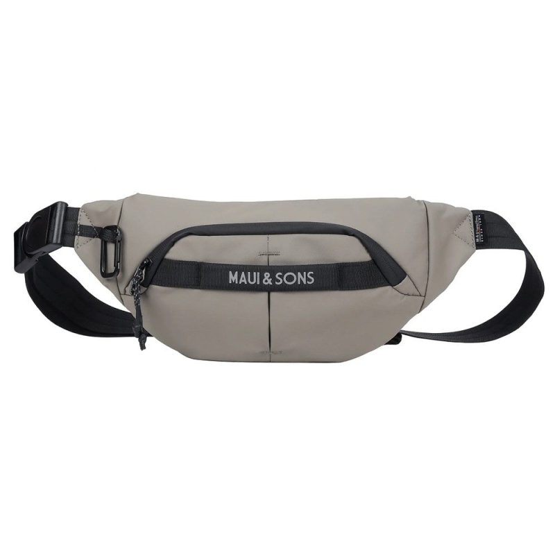 Maui & Sons 2766 Τσαντάκι Μέσης / Crossbody Bag Γκρι MAUI