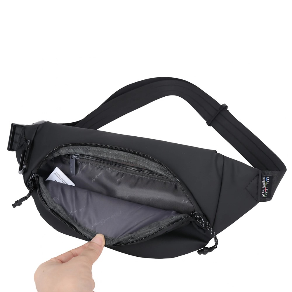 Maui & Sons 2768 Τσαντάκι Μέσης / Crossbody Bag Μαύρο Τσάντες