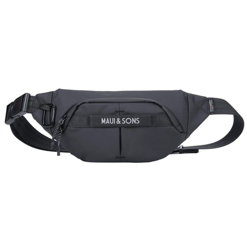 Maui & Sons 2768 Τσαντάκι Μέσης / Crossbody Bag Μαύρο MAUI