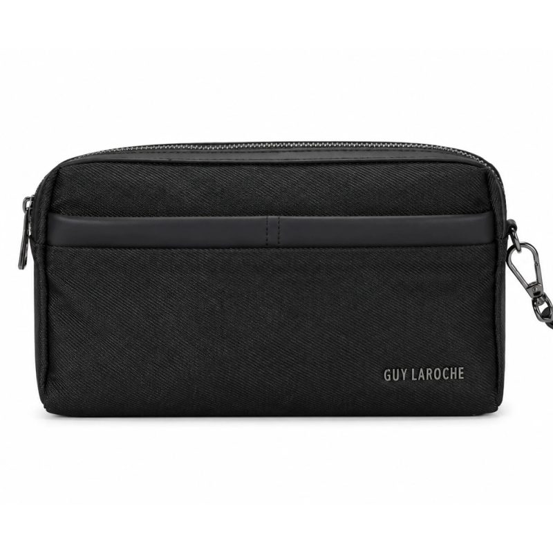 Guy Laroche 2793 Ανδρικό Τσαντάκι Χειρός Μαύρο Guy-laroche