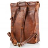 KION 31008 Kara Δερμάτινο Σακίδιο Πλάτης Backpack καφέ 2