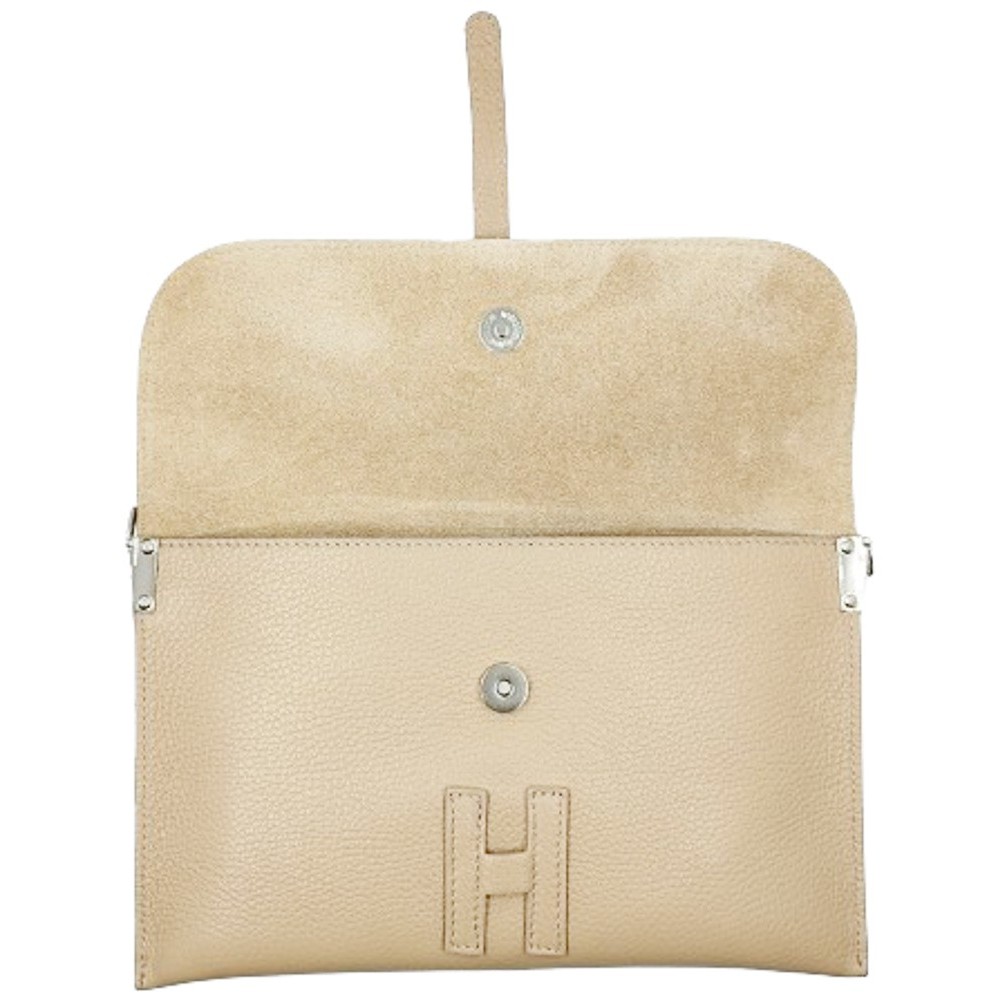 DOMUS Γυναικεία Τσάντα δέρμα Ιταλίας 40001983 Μπεζ Τσάντες