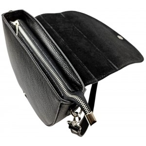 DOMUS Γυναικεία Τσάντα δέρμα Ιταλίας 40001984 Μαύρη Τσάντες