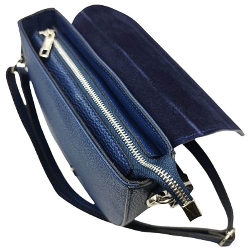 DOMUS Γυναικεία Τσάντα δέρμα Ιταλίας 40001984 Μπλε Τσάντες