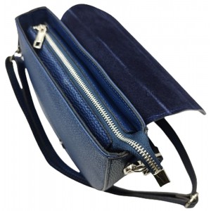 DOMUS Γυναικεία Τσάντα δέρμα Ιταλίας 40001984 Μπλε Τσάντες