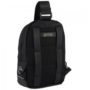 Camel Active 407-603-60 CONNECT Cross Bodybag/Ανδρική Τσάντα Στήθους Μαύρη Τσάντες