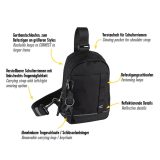 Camel Active 407-603-60 CONNECT Cross Bodybag/Ανδρική Τσάντα Στήθους Μαύρη 3