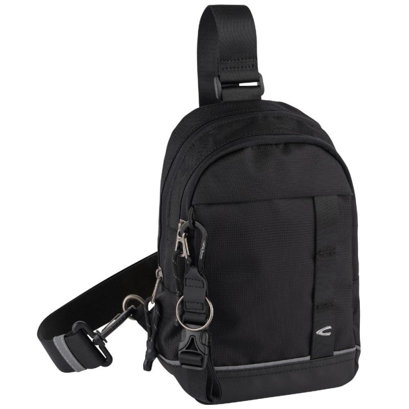 Camel Active 407-603-60 CONNECT Cross Bodybag/Ανδρική Τσάντα Στήθους Μαύρη Camel Active