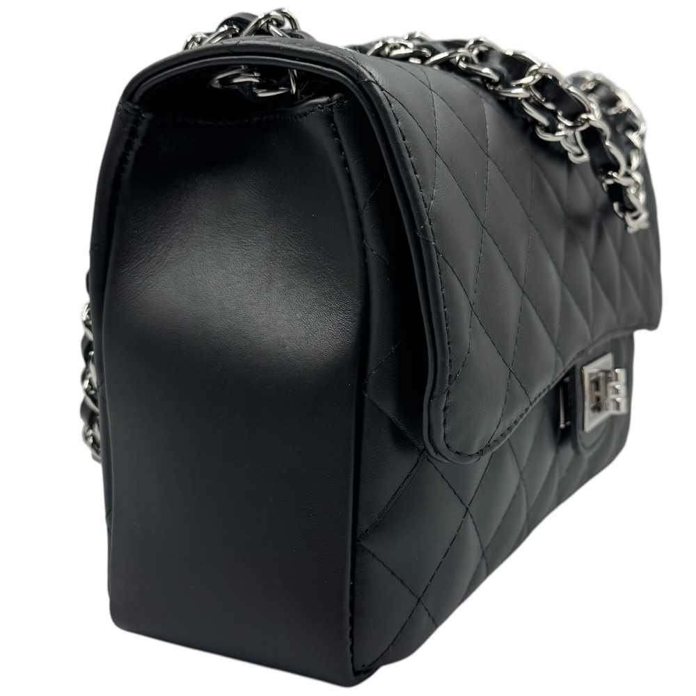 DOMUS Γυναικεία Τσάντα δέρμα Ιταλίας 41000718 Μαύρη Τσάντες