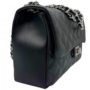 DOMUS Γυναικεία Τσάντα δέρμα Ιταλίας 41000718 Μαύρη Τσάντες