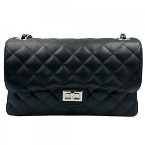 DOMUS Γυναικεία Τσάντα δέρμα Ιταλίας 41000718 Μαύρη Τσάντες