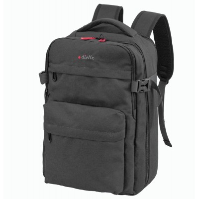 Dielle 413M Υφασμάτινο Ταξιδιωτικό Σακίδιο Πλάτης Μαύρο