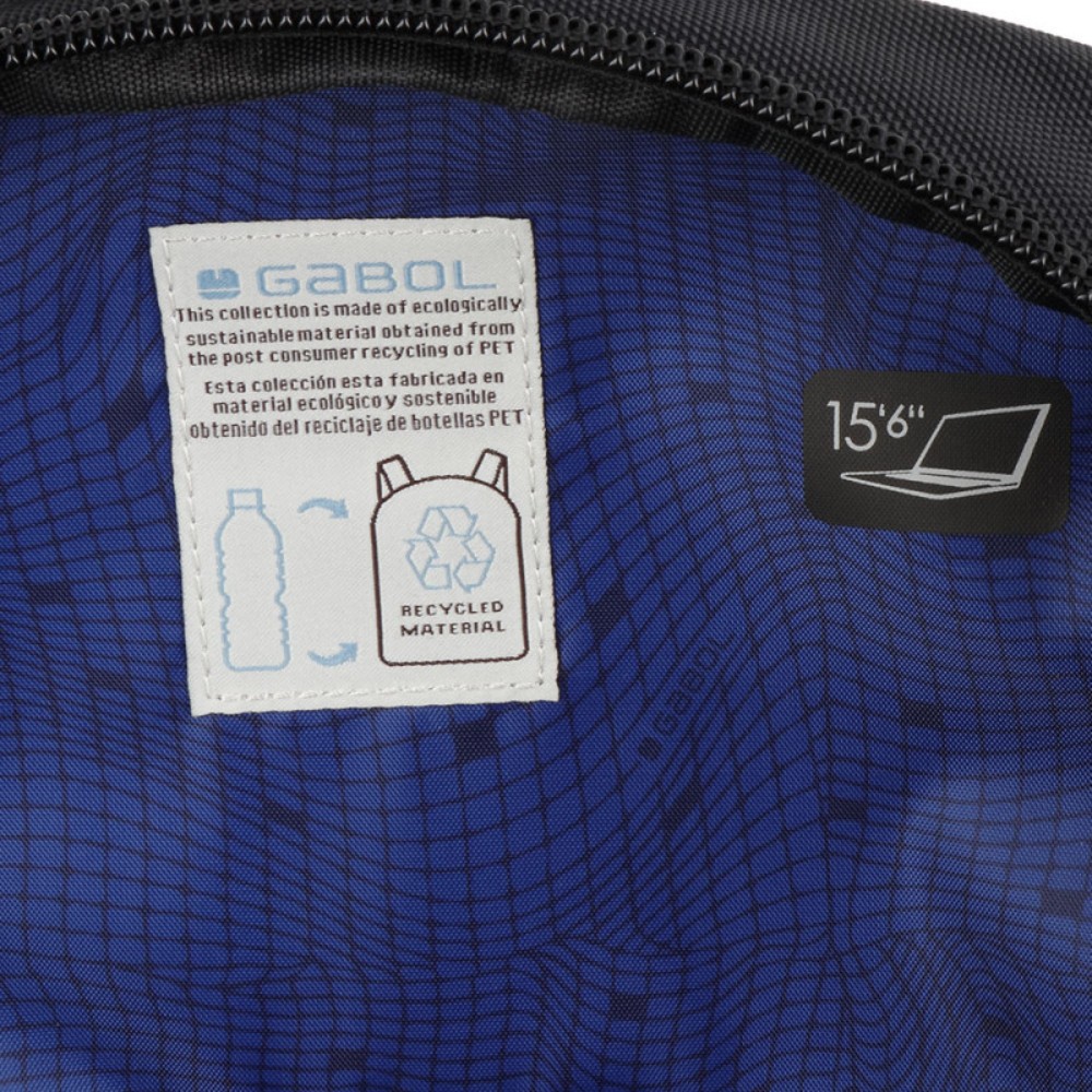 Gabol 414193 Τσάντα Πλάτης Backpack PIXEL 15.6" Μαύρη Τσάντες