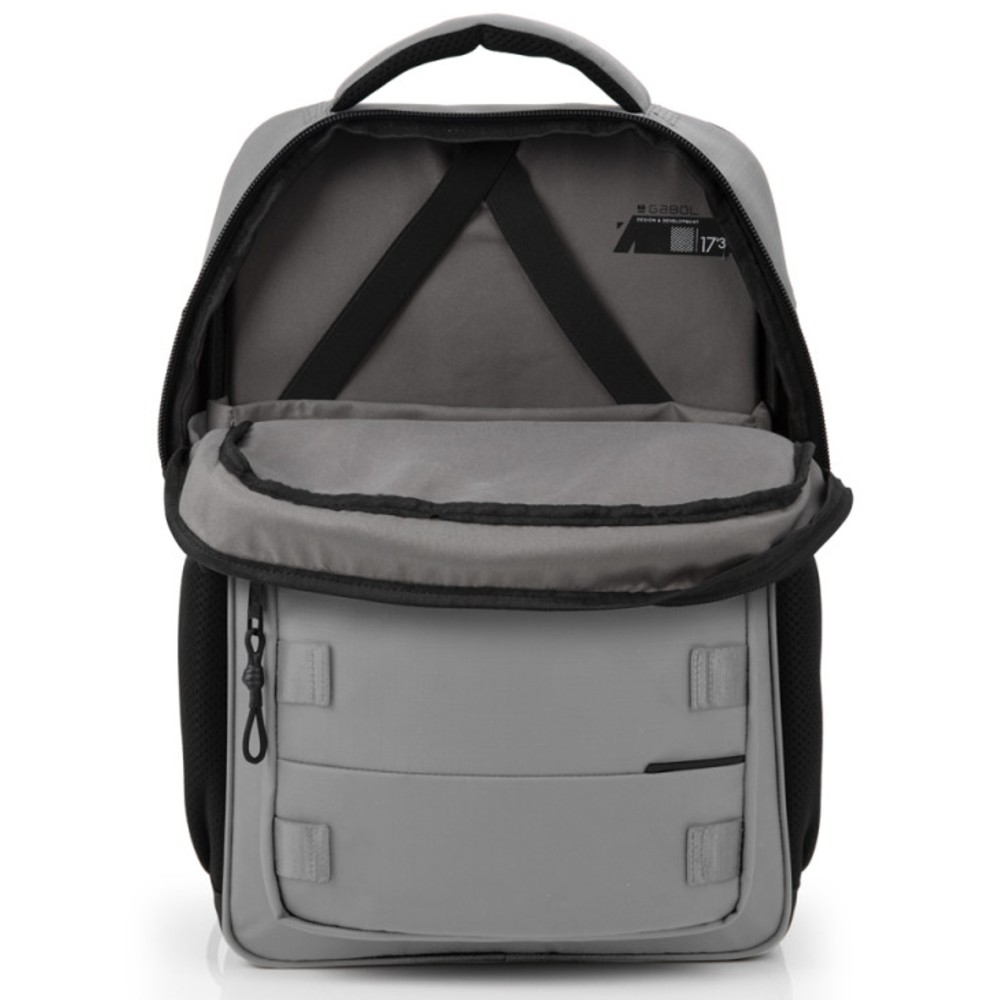 Gabol 414589-016 DISK Backpack 17.3" Τσάντα Πλάτης Γκρι Τσάντες