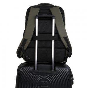 Gabol 414689-023 SNAKE Backpack 17.3" Τσάντα Πλάτης Χακί Τσάντες