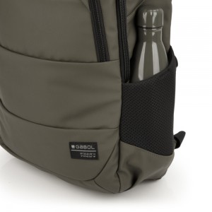 Gabol 414689-023 SNAKE Backpack 17.3" Τσάντα Πλάτης Χακί Τσάντες