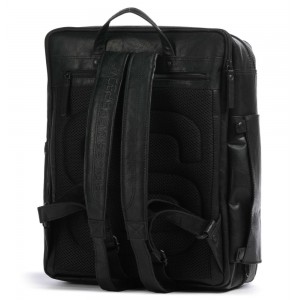 Spikes & Sparrow 50167000 Jonathan Δερμάτινο Σακίδιο Πλάτης Cabin Bag 15,6'' Μαύρο Τσάντες