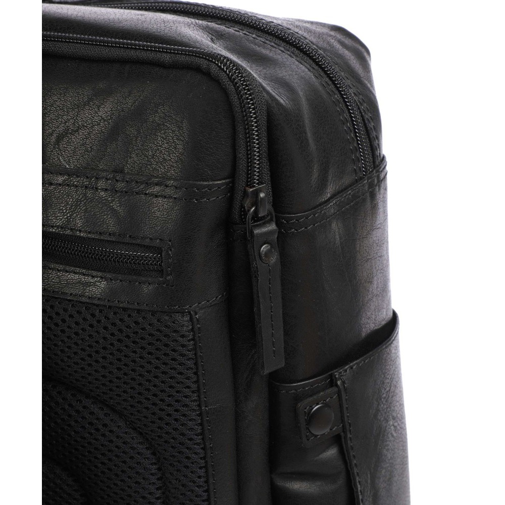 Spikes & Sparrow 50167000 Jonathan Δερμάτινο Σακίδιο Πλάτης Cabin Bag 15,6'' Μαύρο Τσάντες
