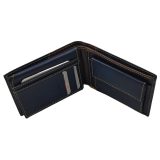 LUXUS Ανδρικό Πορτοφόλι με RFID δέρμα 5221 μπλε 3