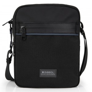 Gabol 546412 DAREK Ανδρική Τσάντα Ώμου / Χιαστί Μαύρη Τσάντες