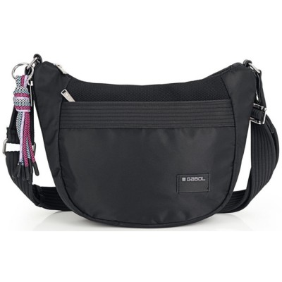 Gabol 604112 AROA Γυναικεία Τσάντα Χιαστή Μαύρη