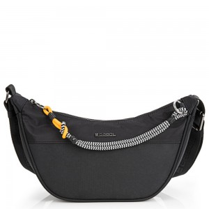 Gabol 604401 AISHA Γυναικεία Τσάντα Χιαστή / Cross Bodybag Μαύρη Τσάντες