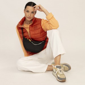 Gabol 604401 AISHA Γυναικεία Τσάντα Χιαστή / Cross Bodybag Μαύρη Τσάντες