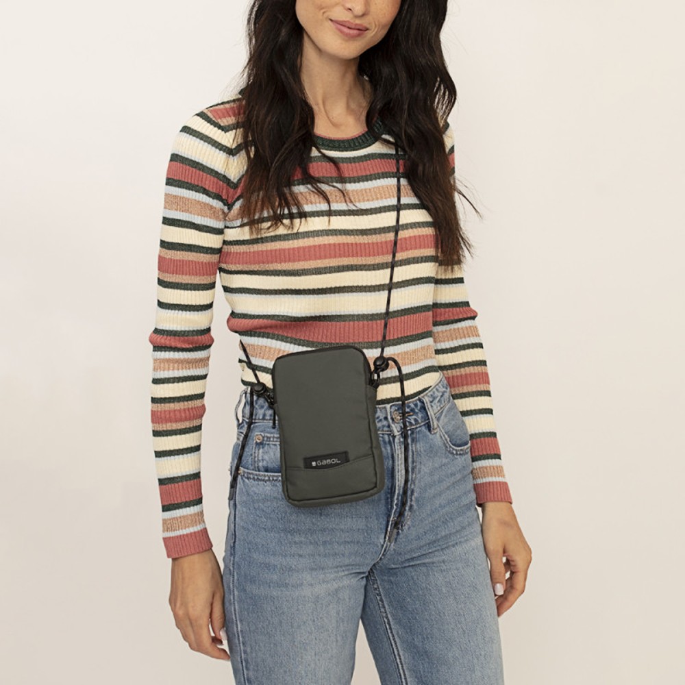 Gabol 604500 MINA Γυναικείο Χιαστί τσαντάκι / Cross Bodybag Χακί Bags