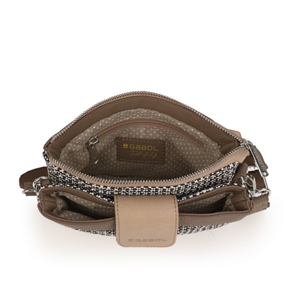 Gabol 604900-006 DOLCE Γυναικεία Τσάντα Χιαστή Μπεζ Τσάντες